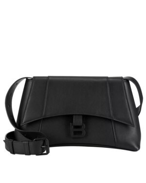 Balenciaga Downtown Medium Shoulder Bag Black