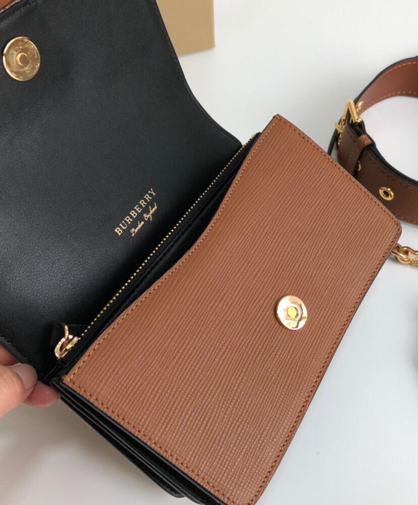 Burberry Small Buckle Crossbody Bag Coffee - Image 7