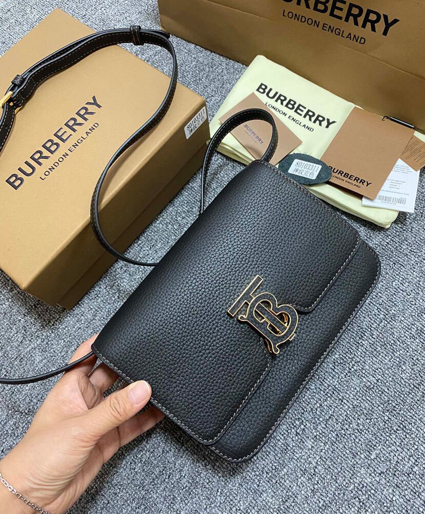 Burberry Mini TB Bag Black - Image 2