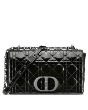 Christian Dior Medium Dior Caro Bag Black