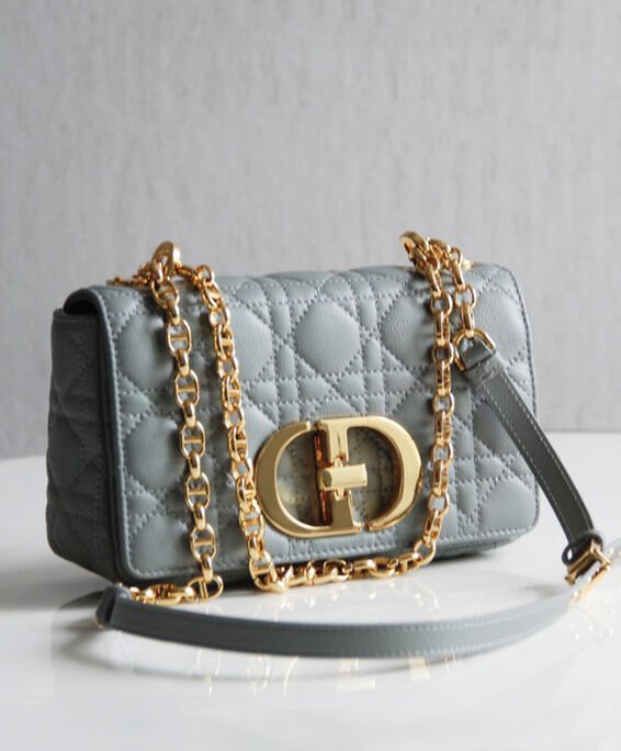 Christian Dior Small Dior Caro Bag Gray - Image 2
