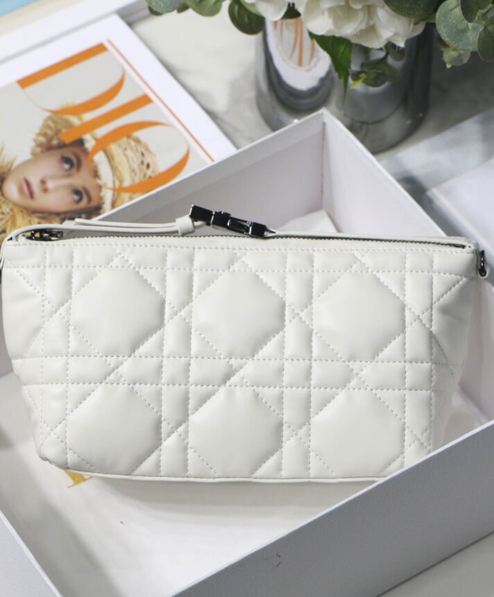 Christian Dior Medium DiorTravel Nomad Pouch Cream - Image 4