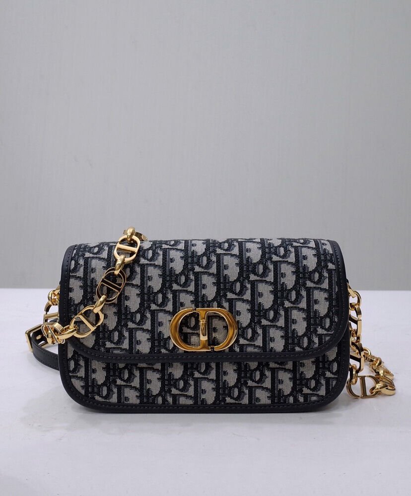 Christian Dior 30 Montaigne Avenue Bag Dark Blue - Image 2