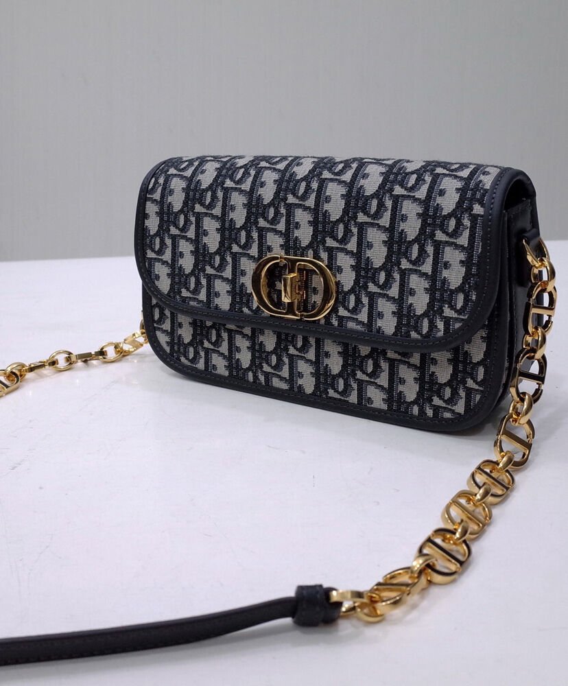 Christian Dior 30 Montaigne Avenue Bag Dark Blue - Image 3