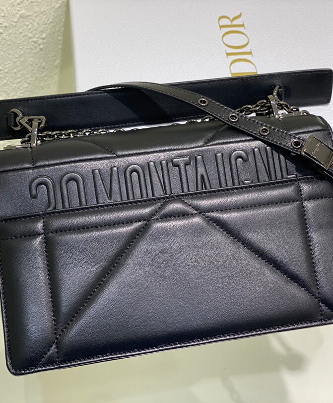 Christian Dior 30 Montaigne Chain Bag With Handle Black - Image 6