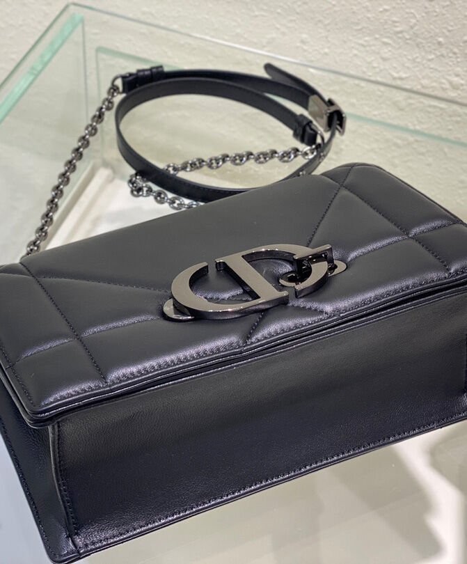 Christian Dior 30 Montaigne Chain Bag With Handle Black - Image 7