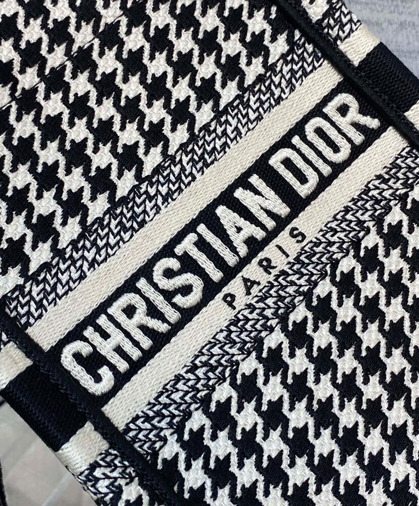 Christian Dior Mini Dior Book Tote Phone Bag Black - Image 7