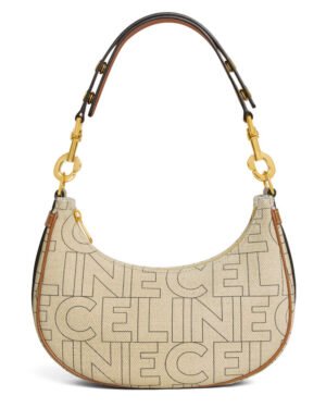 Celine Ava Bag In Denim With Celine All-Over Print Cream