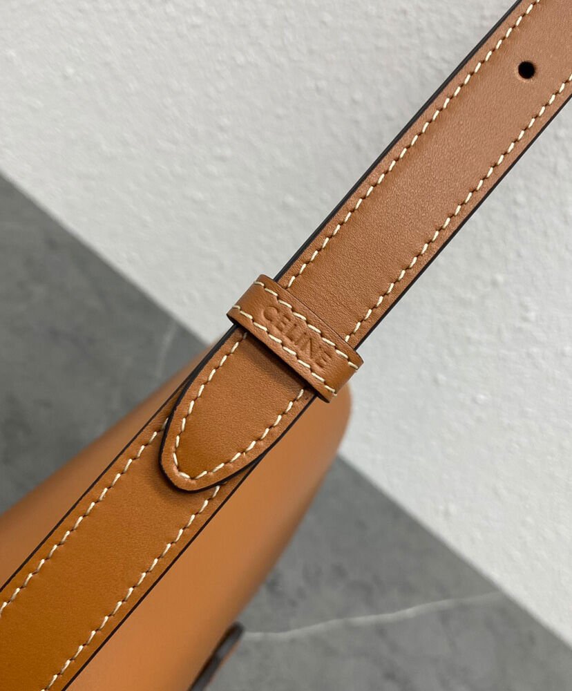 Celine Classique Cuir Triomphe Bag In Natural Calfskin Coffee - Image 8