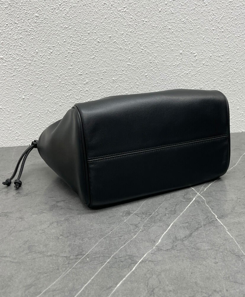 Celine Small Cabas Drawstring Cuir Triomphe In Smooth Calfskin Black - Image 5