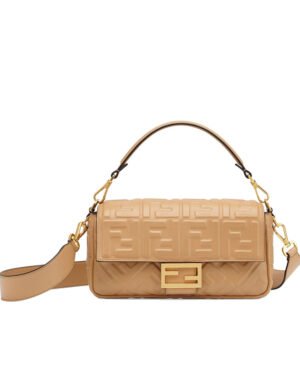 Fendi Baguette Leather Bag 8BR600 Apricot