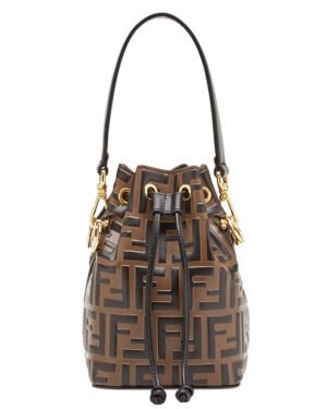 Fendi Mon Tresor Leather Mini-bag 8BS010 Coffee