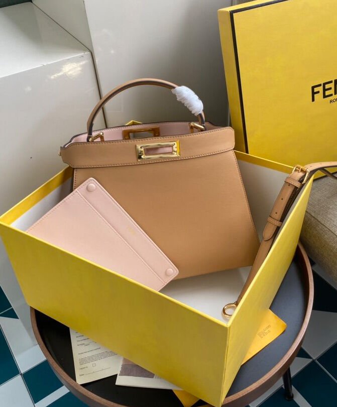 Fendi Peekaboo Iseeu Medium 8BN321 Apricot - Image 3