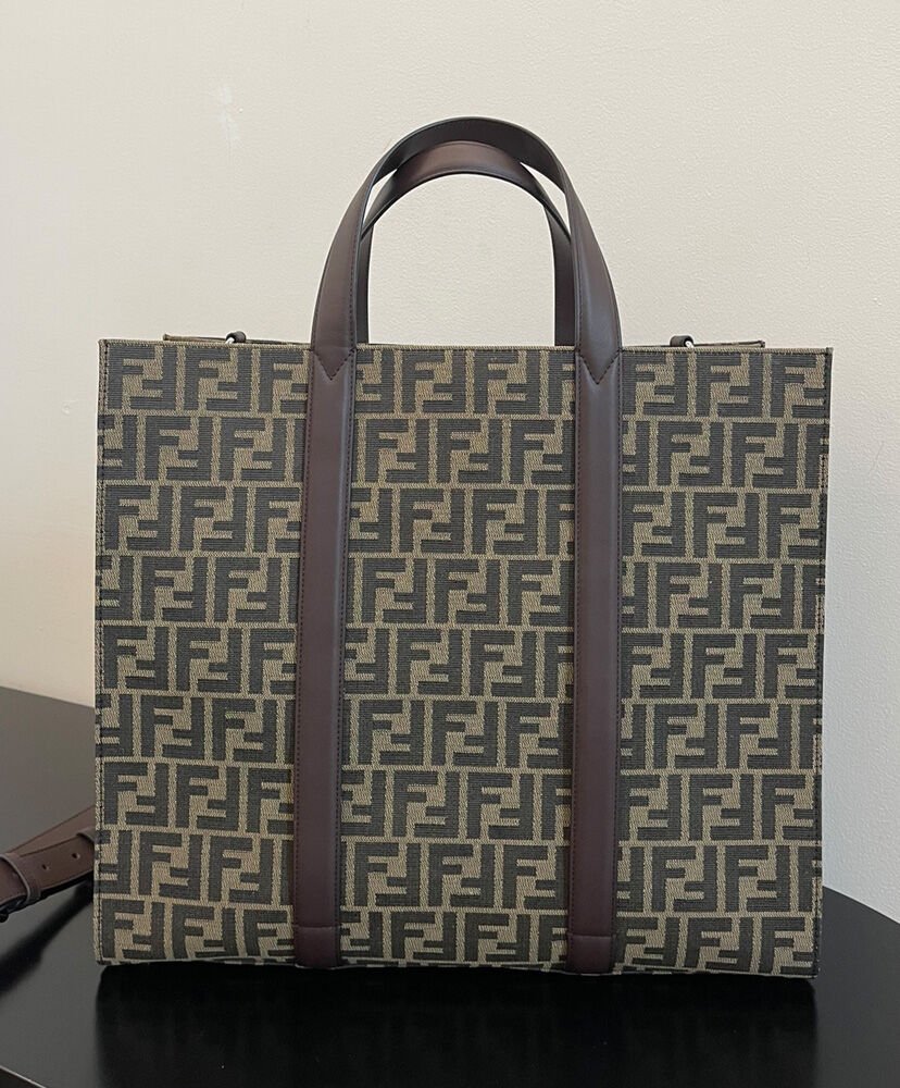 Fendi Shopper 7VA390 Coffee - Image 4