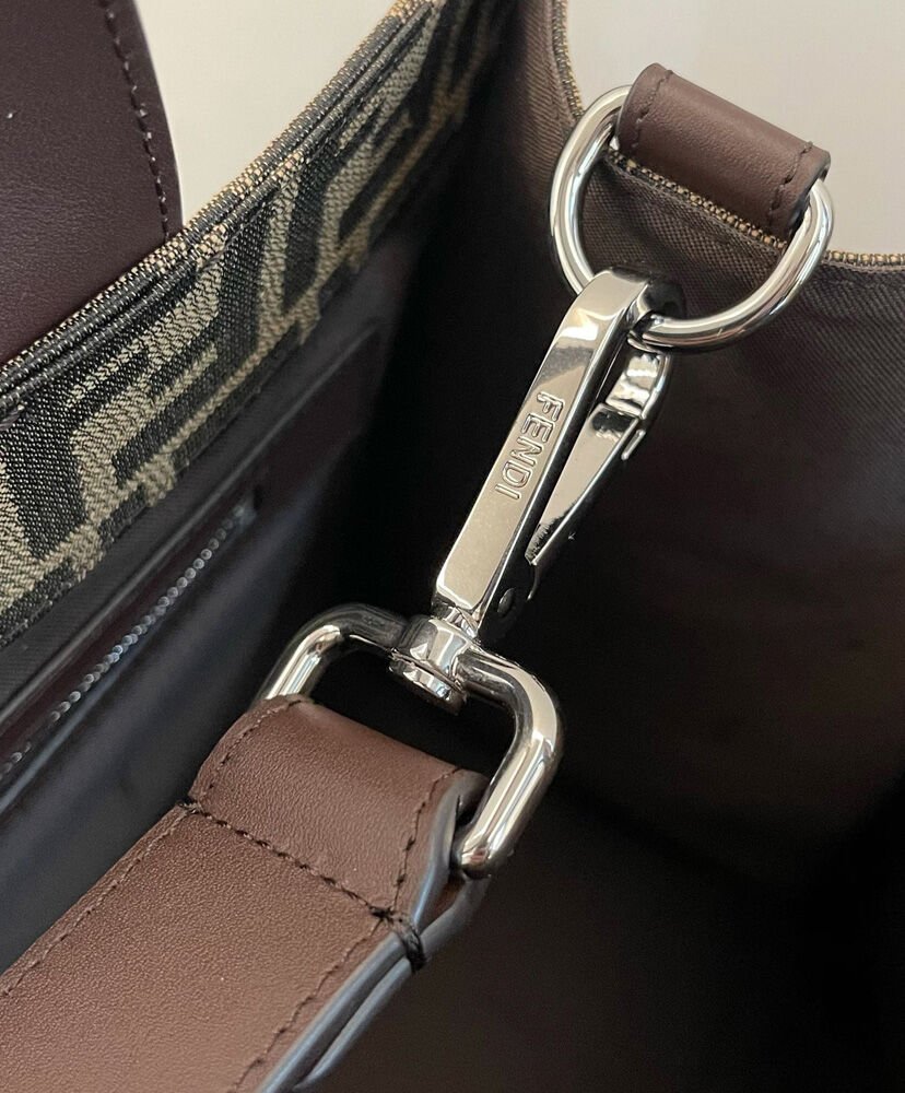 Fendi Shopper 7VA390 Coffee - Image 9
