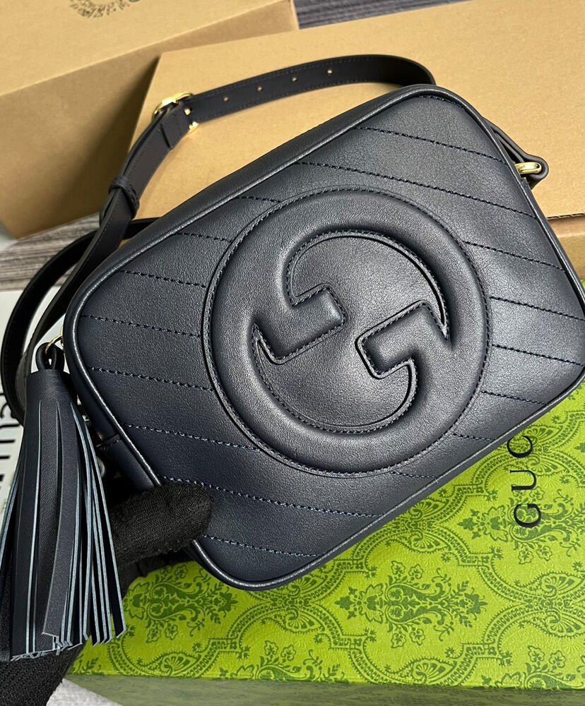 Gucci Blondie Small Shoulder Bag 742360 Dark Blue - Image 2