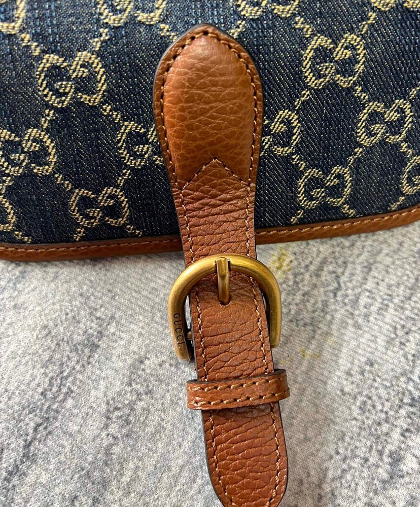 Gucci Backpack With Interlocking G 674147 Dark Blue - Image 7