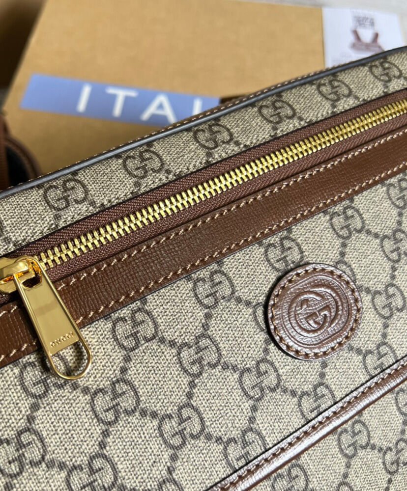 Gucci Small Backpack With Interlocking G 700515 Coffee - Image 7