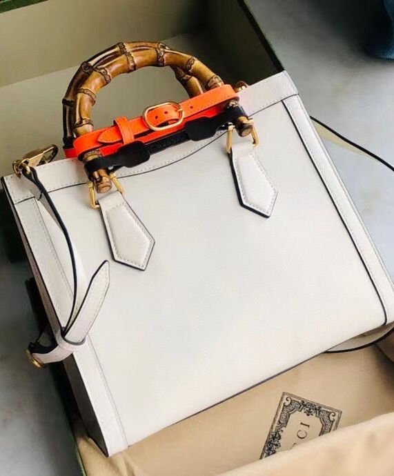 Gucci Diana Small Tote Bag 660195 Cream - Image 3