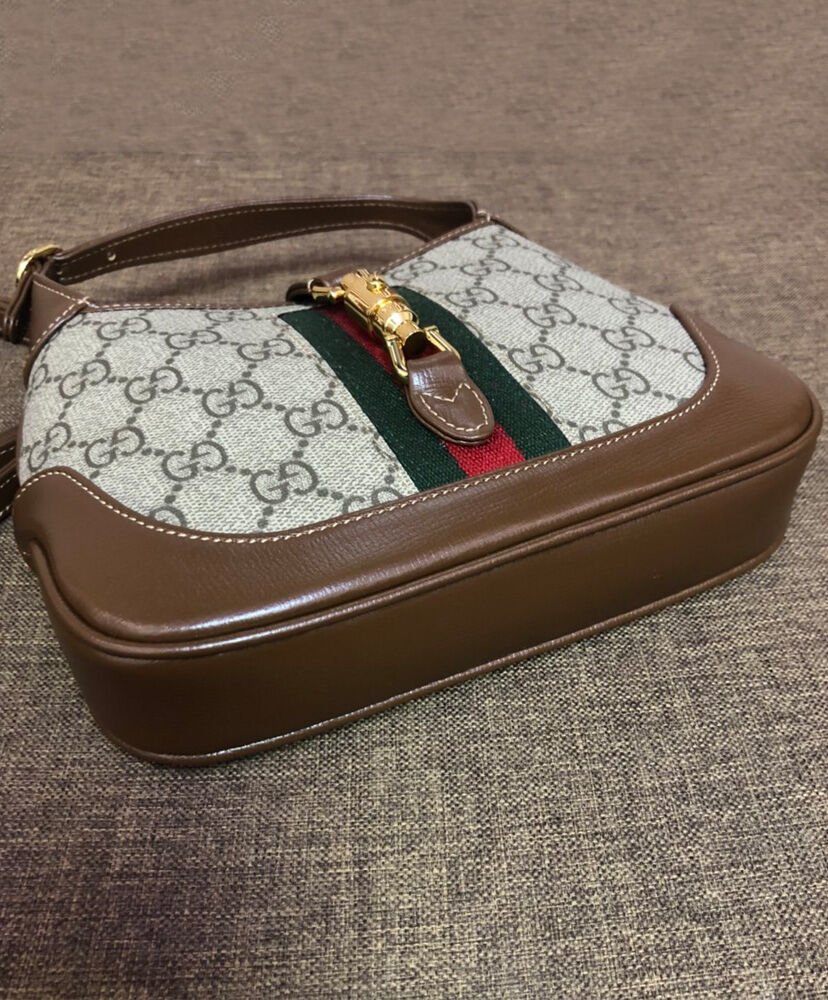 Gucci Jackie 1961 mini hobo bag 637092 Dark Coffee - Image 6
