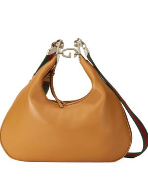Gucci Attache Large Shoulder Bag 702823 Light Coffee
