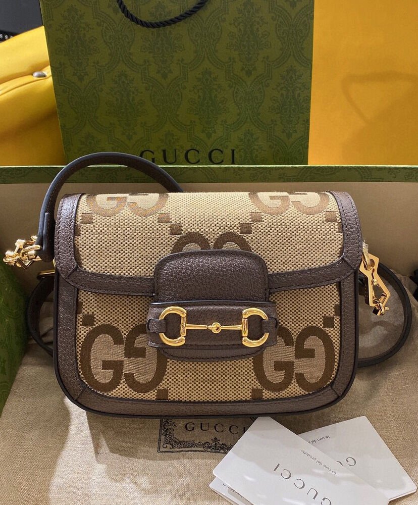 Gucci Horsebit 1955 jumbo GG Mini Bag 658574 Brown - Image 3