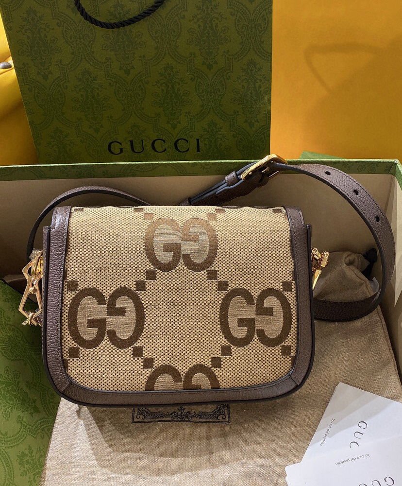 Gucci Horsebit 1955 jumbo GG Mini Bag 658574 Brown - Image 4