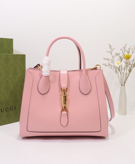 Gucci Jackie 1961 Medium Tote Bag 649016 Pink - Image 2