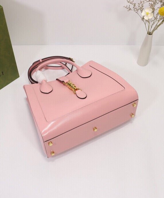 Gucci Jackie 1961 Medium Tote Bag 649016 Pink - Image 6