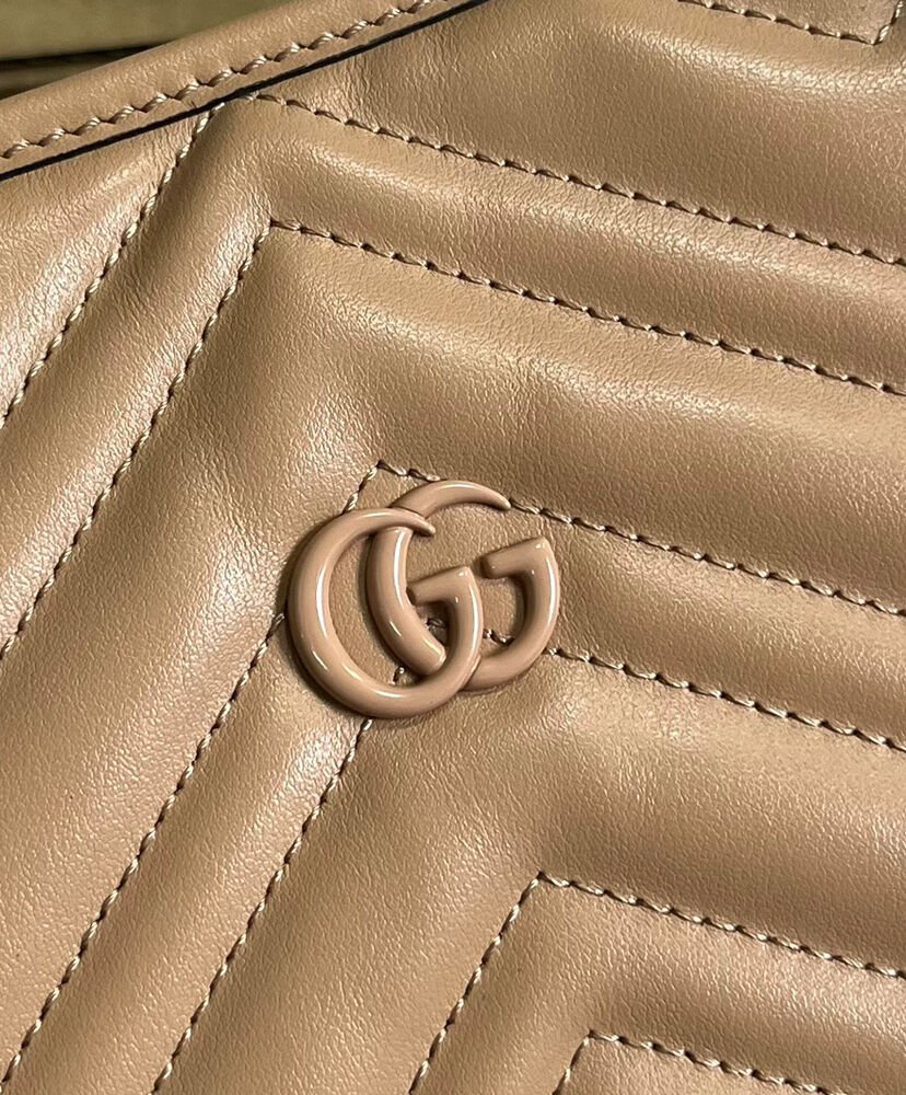 Gucci GG Marmont Large Tote Bag 739684 Apricot - Image 7