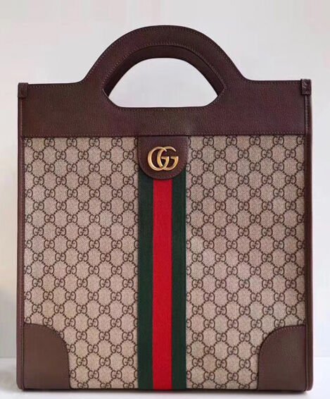 Gucci Ophidia GG medium top handle tote 547941 Dark Coffee - Image 2