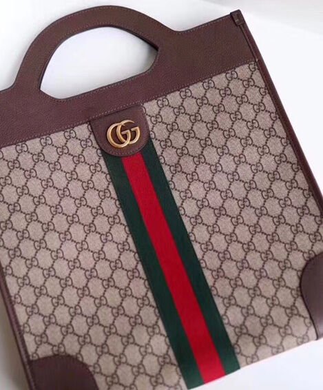 Gucci Ophidia GG medium top handle tote 547941 Dark Coffee - Image 3