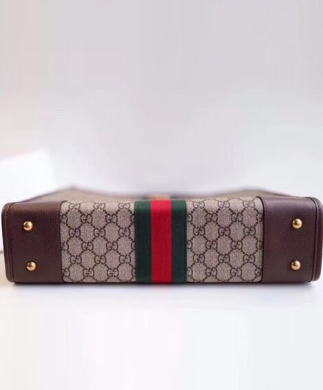 Gucci Ophidia GG medium top handle tote 547941 Dark Coffee - Image 5