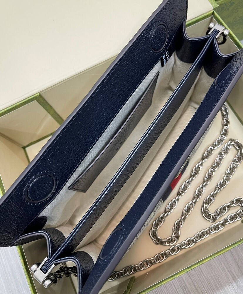 Gucci Ophidia GG Small Shoulder Bag 503877 Dark Blue - Image 8