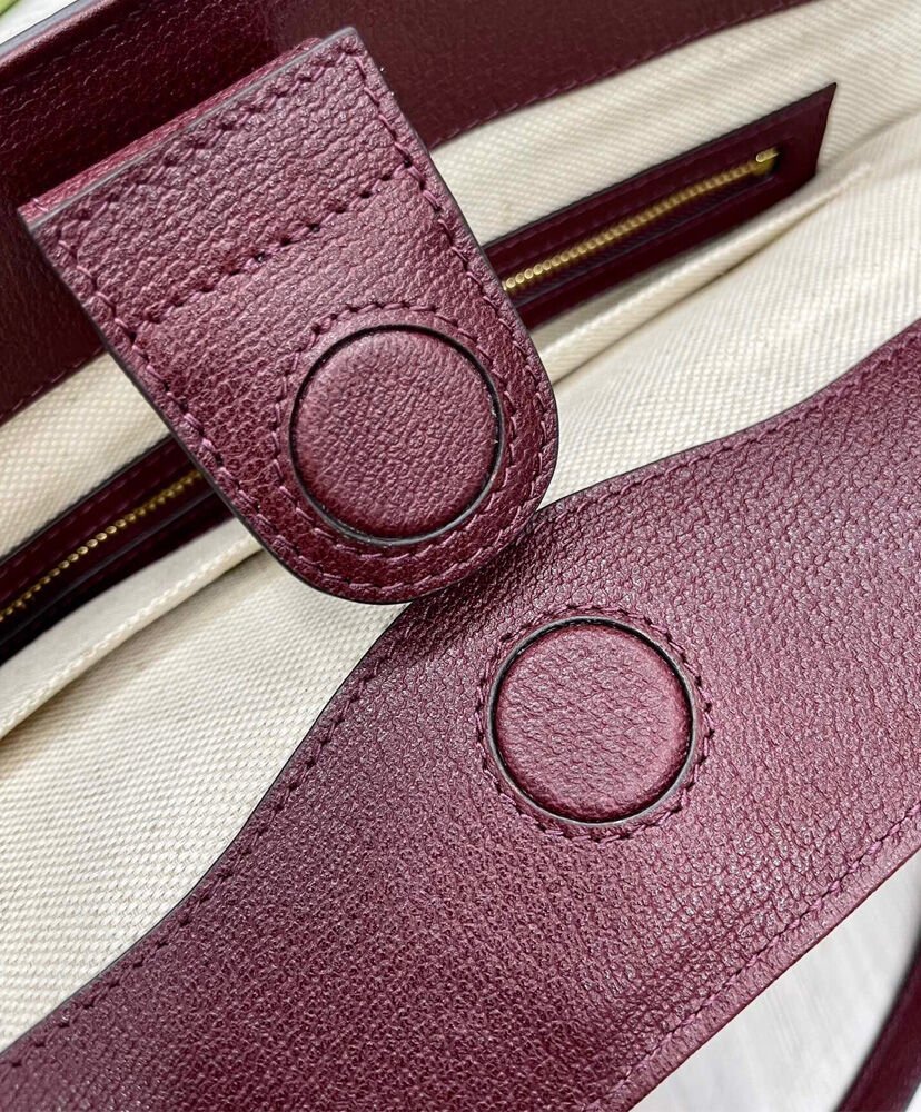 Gucci Ophidia Medium Tote With Web 631685 Mauve - Image 8