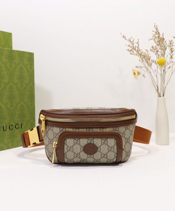 Gucci Belt bag with Interlocking G 682933 Coffee - Image 2
