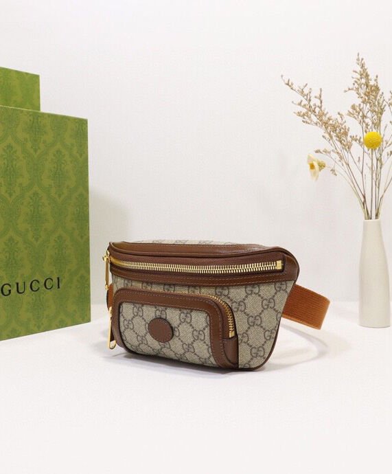 Gucci Belt bag with Interlocking G 682933 Coffee - Image 3