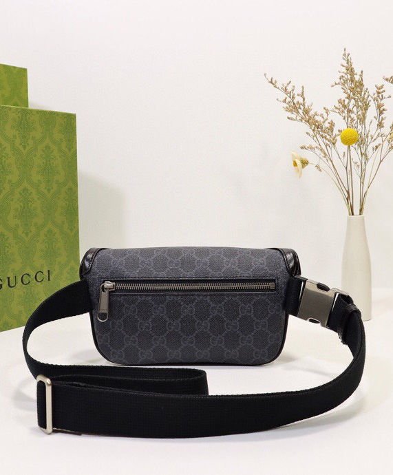 Gucci Belt bag with Interlocking G 682933 Black - Image 5