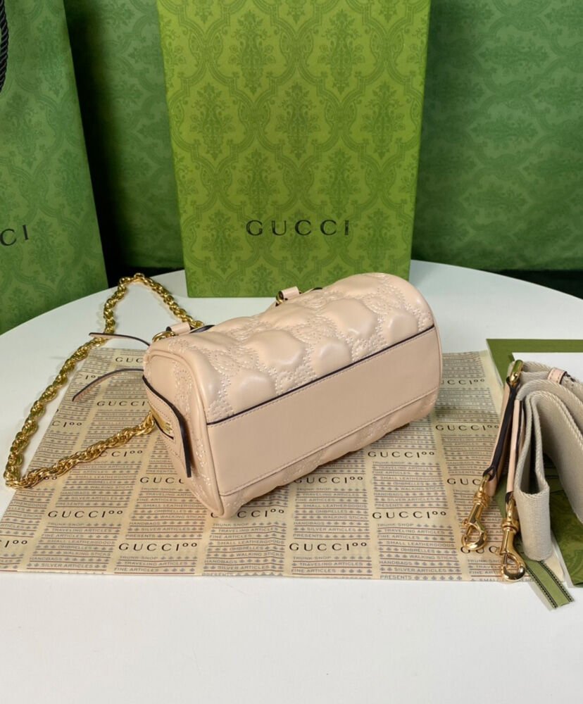 Gucci GG Matelasse Leather Mini Bag 702251 Cream - Image 8