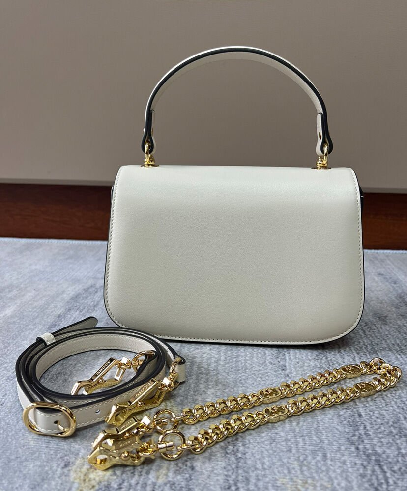 Gucci Blondie Top-handle Bag 735101 Cream - Image 7