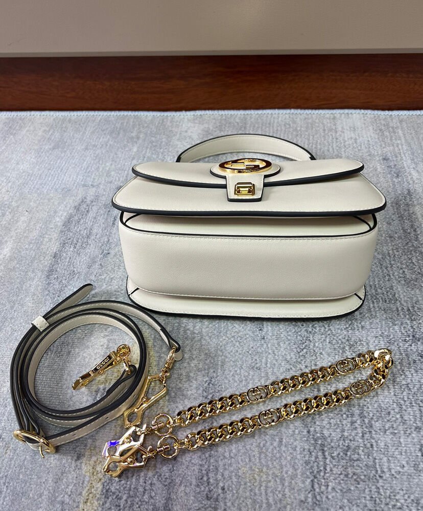 Gucci Blondie Top-handle Bag 735101 Cream - Image 8