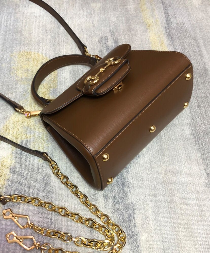 Gucci Horsebit 1955 Mini Bag 703848 Coffee - Image 7