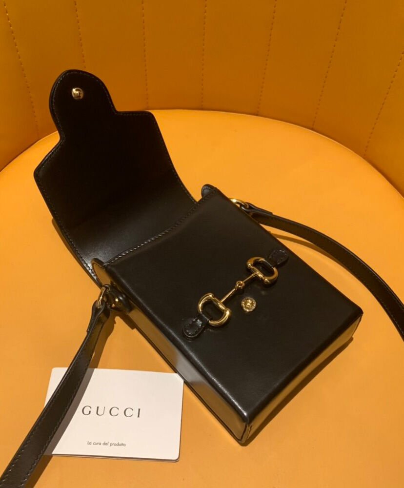 Gucci Horsebit 1955 mini bag 625615 Black - Image 9