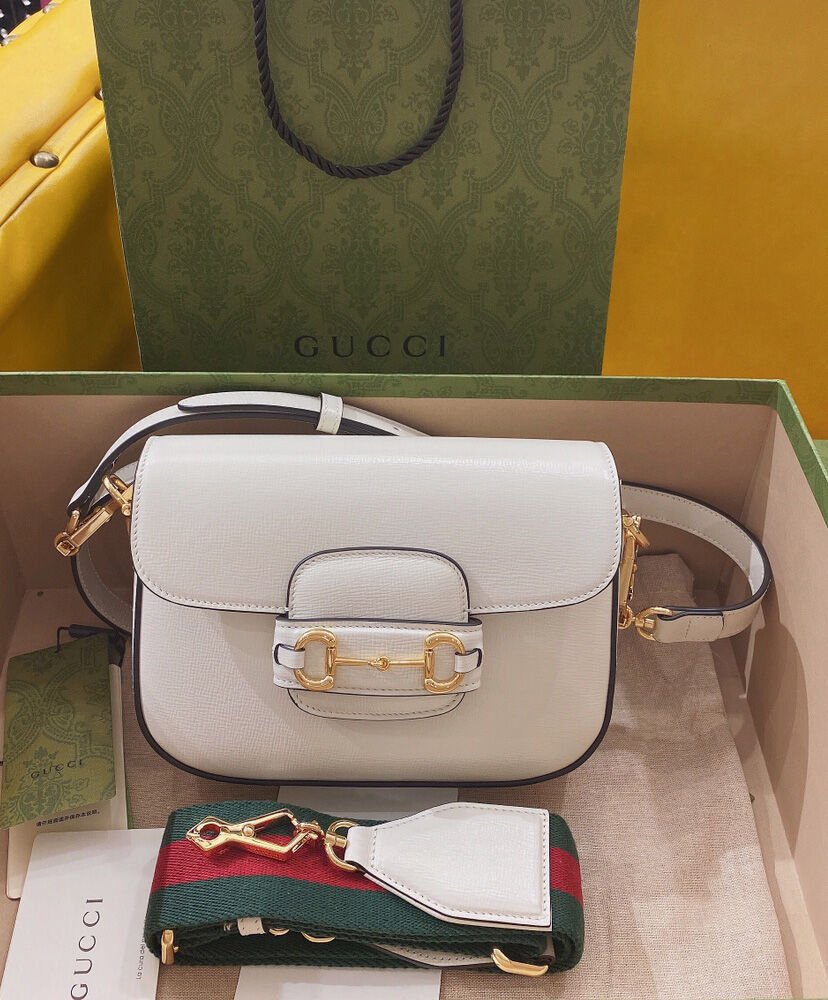 Gucci Horsebit 1955 Mini Bag 658574 Cream - Image 2
