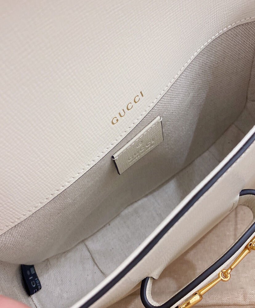 Gucci Horsebit 1955 Mini Bag 658574 Cream - Image 8