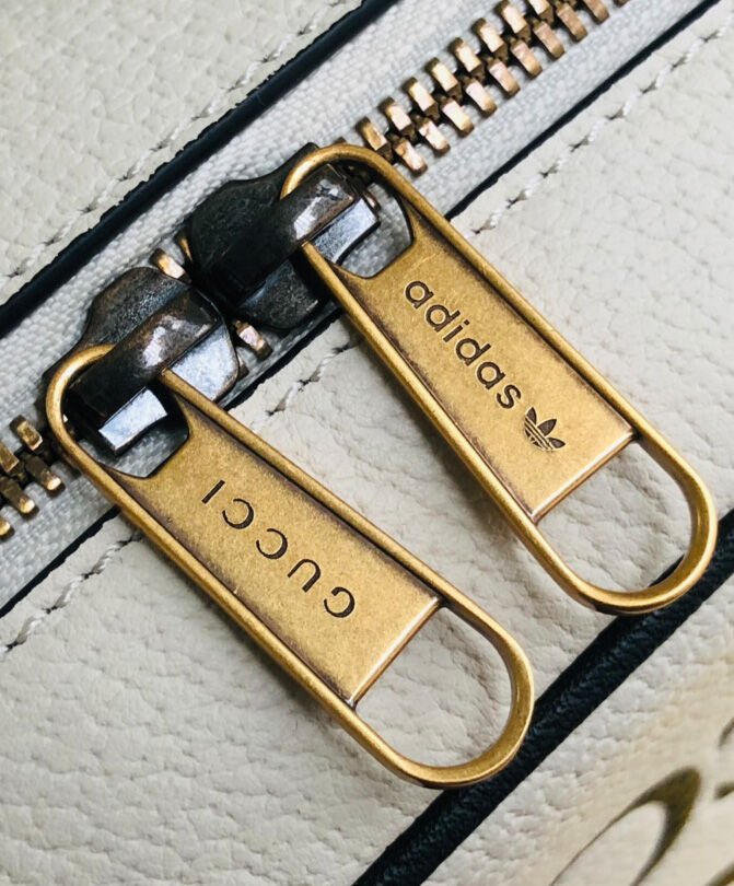 Gucci x adidas Small Shoulder Bag 702427 Cream - Image 8