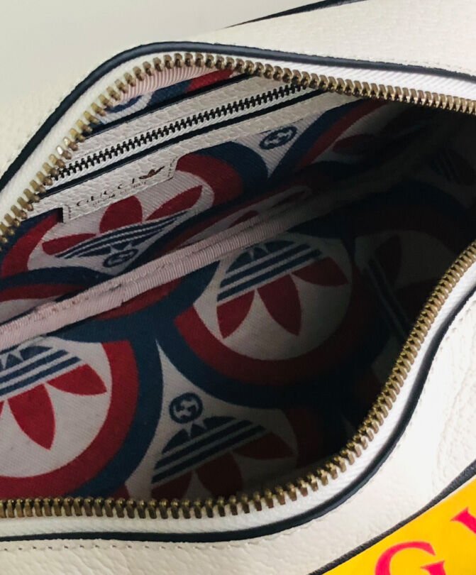 Gucci x adidas Small Shoulder Bag 702427 Cream - Image 9