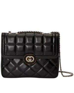 Gucci Deco Small Shoulder Bag 740834 Black