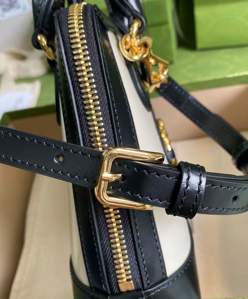 Gucci Horsebit 1955 Mini Top Handle Bag 640716 Cream - Image 7