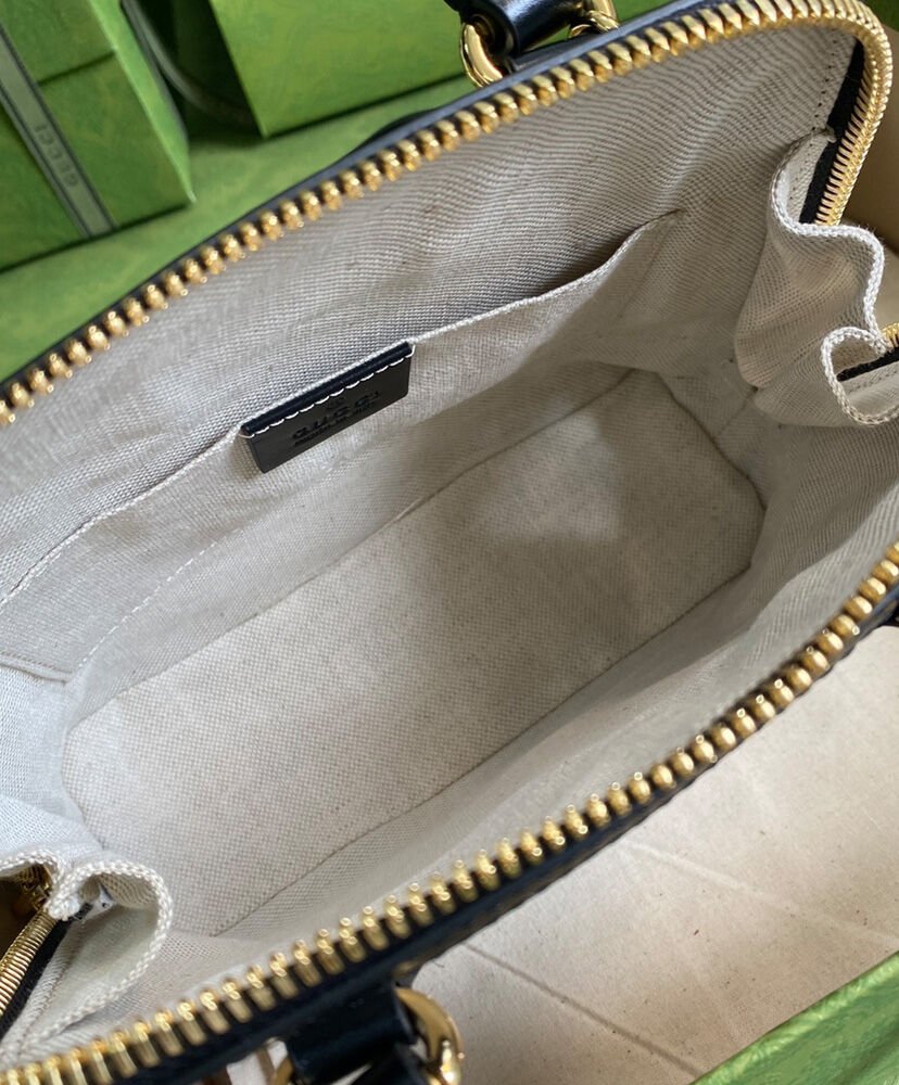 Gucci Horsebit 1955 Mini Top Handle Bag 640716 Cream - Image 9